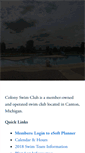 Mobile Screenshot of colonyswimclub.com